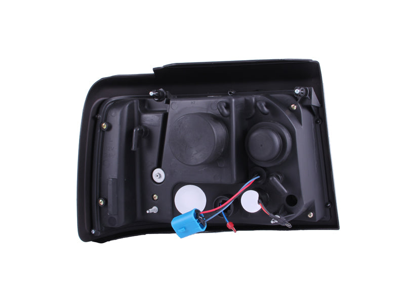 ANZO 1992-1996 Ford F-150 Projector Headlights w/ Halo Chrome w/ - 111183