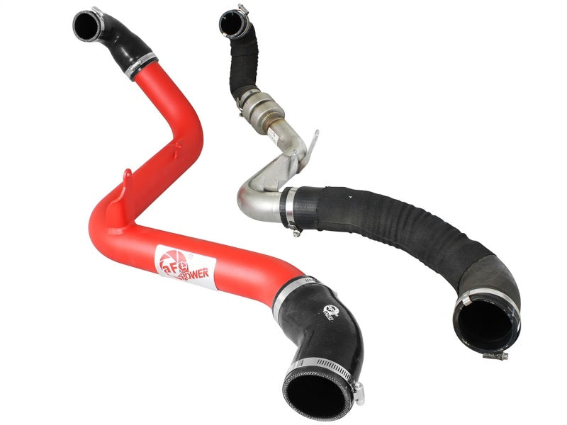 aFe BladeRunner 2.5in Red Intercooler Tube Hot Side 12-16 Ford - 46-20188-R