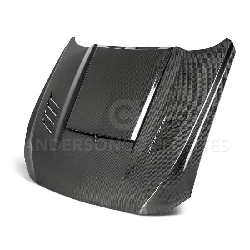 Anderson Composites 2018-2019 Ford Mustang Ram Air Double Sided Carbon - AC-HD18FDMU-AB-DS