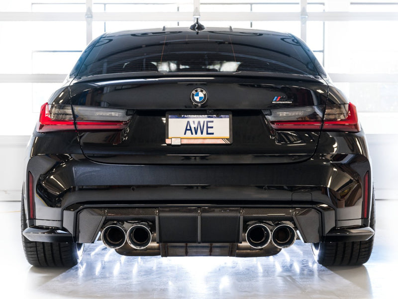 AWE Track Edition Catback Exhaust for BMW G8X M3/M4 - - 3020-43482