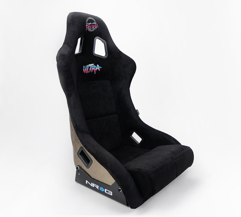 NRG FRP Bucket Seat ULTRA Edition - Large (Black Alcantara/Gold - FRP-302BK-ULTRA