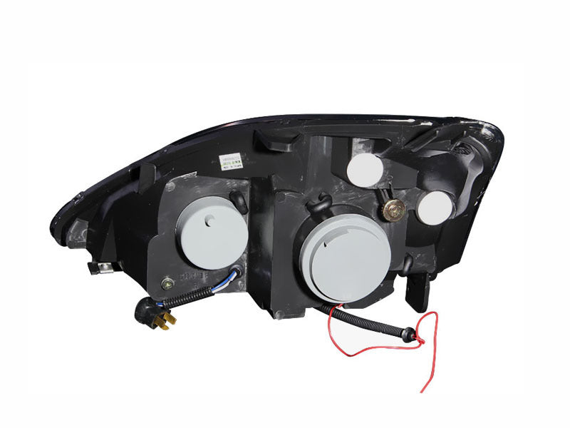 ANZO 2002-2004 Honda Civic Projector Headlights w/ Halo Black - 121057