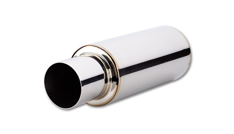 Vibrant TPV Round Muffler (23in Long) with 4in Round Tip - 1057