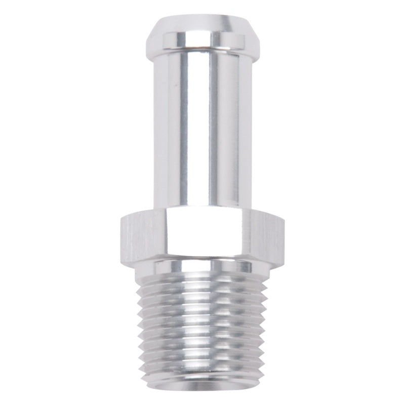 Edelbrock Hose End Straight 3/8In NPT to 1/2In Barb Clear - 8115