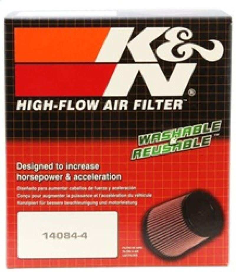 K&N Universal Rubber Filter Round Tapered 4.5in Flange ID x - RU-3110