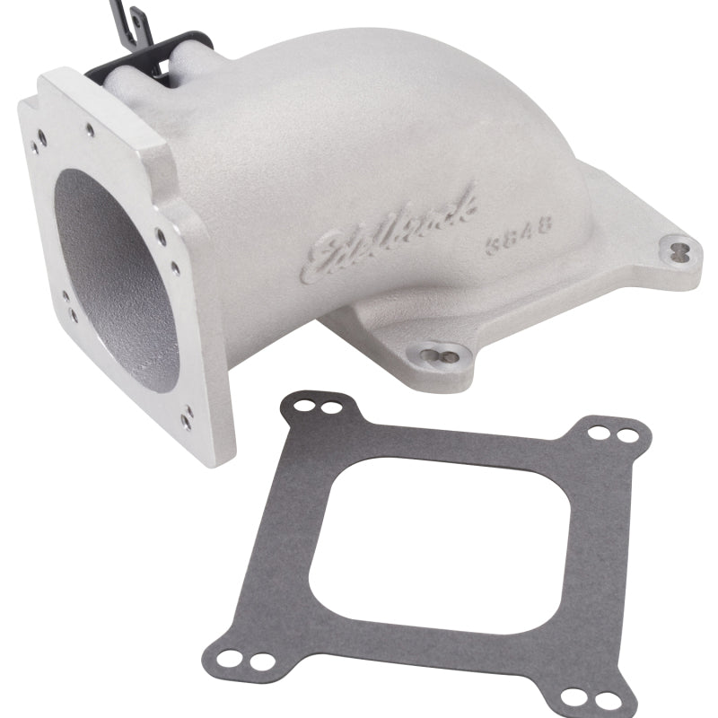 Edelbrock Low Profile Intake Elbow 90mm Throttle Body to Square-Bore - 3848