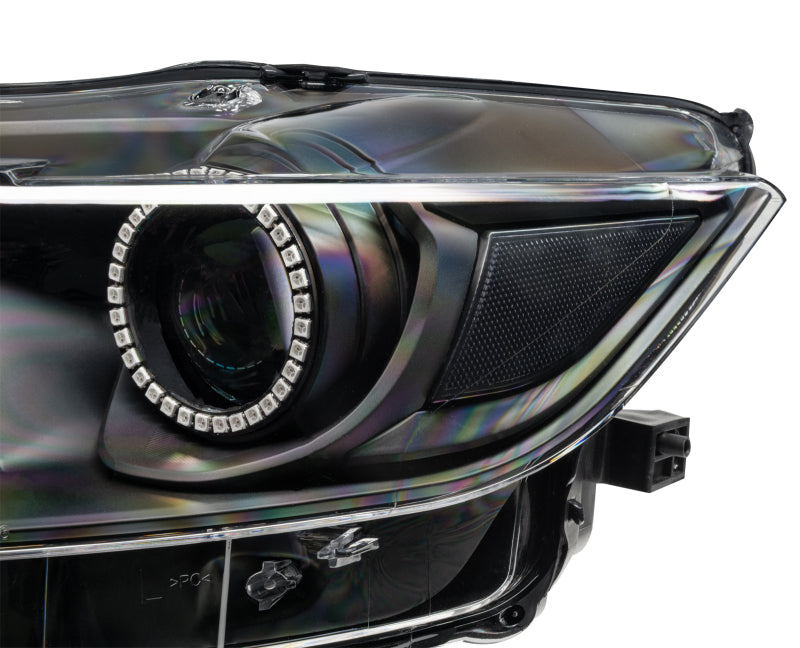Oracle 15-17 Ford Mustang Dynamic RGB+A Pre-Assembled Headlights - Black - 8199-332