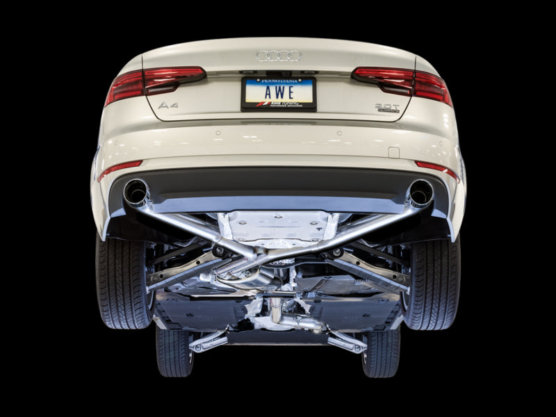 AWE Tuning Audi B9 A4 Track Edition Exhaust Dual Outlet - 3020-32024