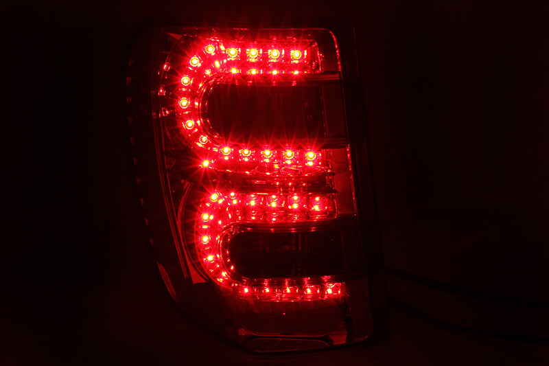 ANZO 1999-2004 Jeep Grand Cherokee LED Taillights Red/Smoke - 311180