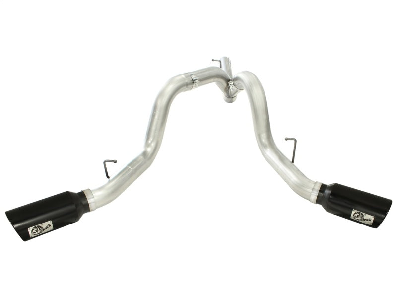 aFe MACHForce XP Exhaust Aluminized Dual Split DPF Back 11-15 - 49-04043-B