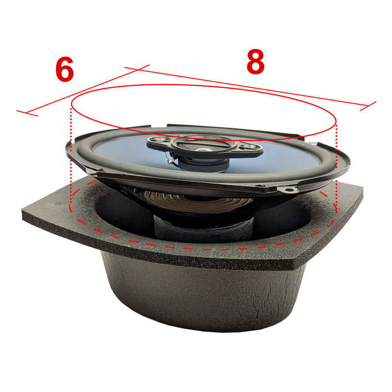 DEI Speaker Baffles 6in x 8in Oval Pair - 50370