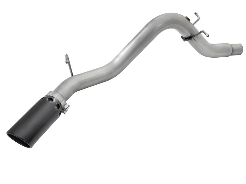 aFe LARGE BORE HD 3.5in DPF-Back Alum Exhaust w/Black Tip - 49-04064-B