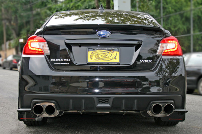Rally Armor 15-21 Subaru WRX/STI Black UR Mud Flap w/Red - MF32-UR-BLK/RD