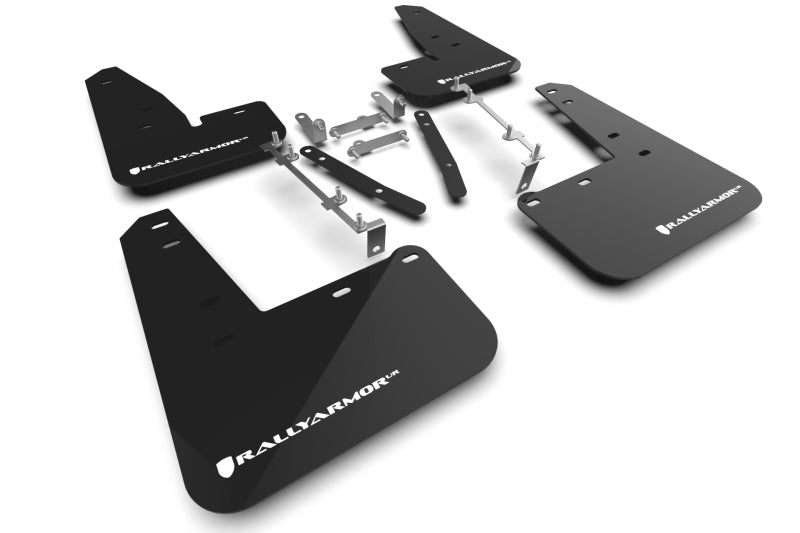 Rally Armor 23-25 Toyota GR Corolla Black UR Mud Flap - MF89-UR-BLK-WH