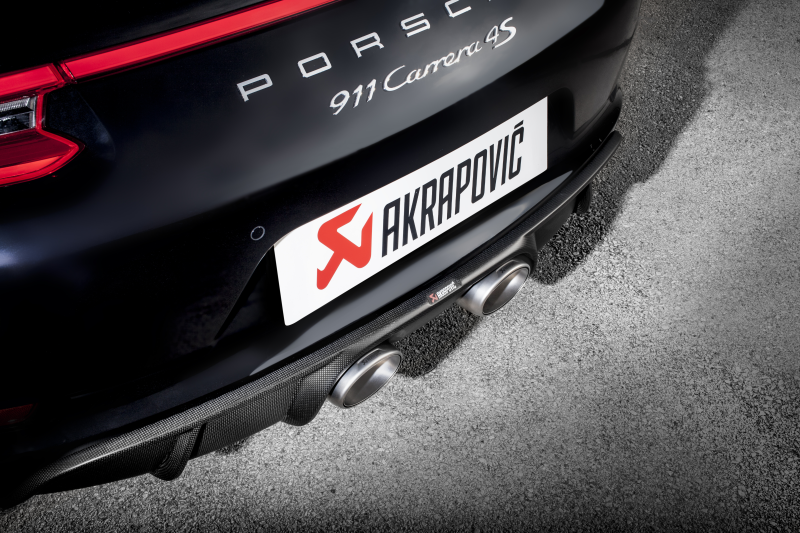 Akrapovic 16-17 Porsche 911 Carrera S/4/4S/GTS (991.2) Slip-On Line (Titanium) - S-PO/TI/5H