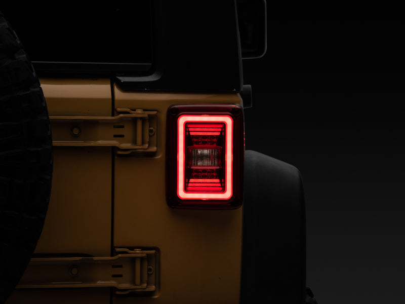 Raxiom 07-18 Jeep Wrangler JK JL Style LED Tail Lights- - J133626