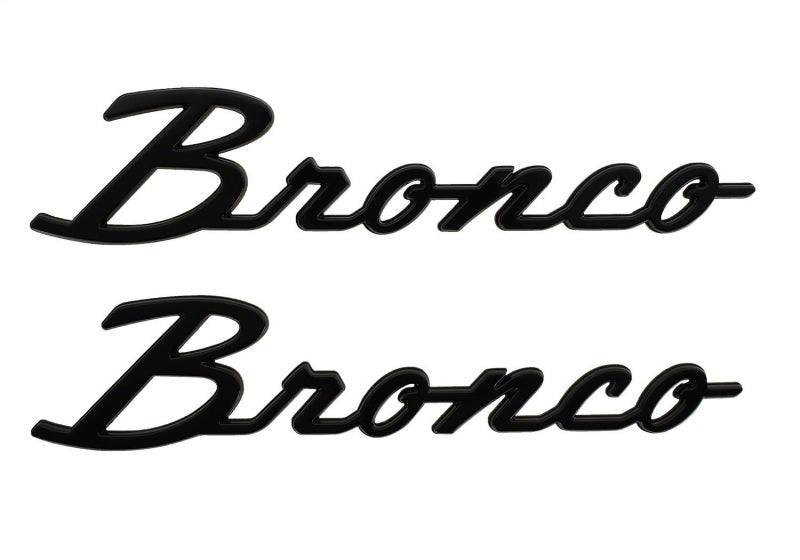 Ford Racing 21-24 Bronco Classic Script Fender Badge Kit - - M-1447-BSGS