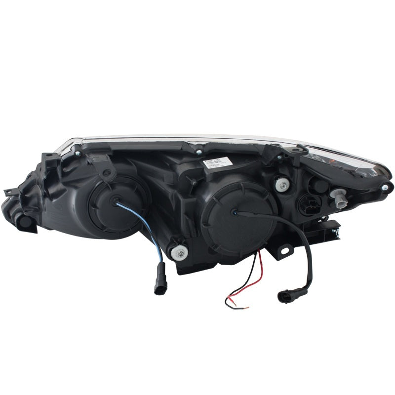 ANZO 2012-2013 Toyota Camry Projector Headlights w/ Halo Black - 121512