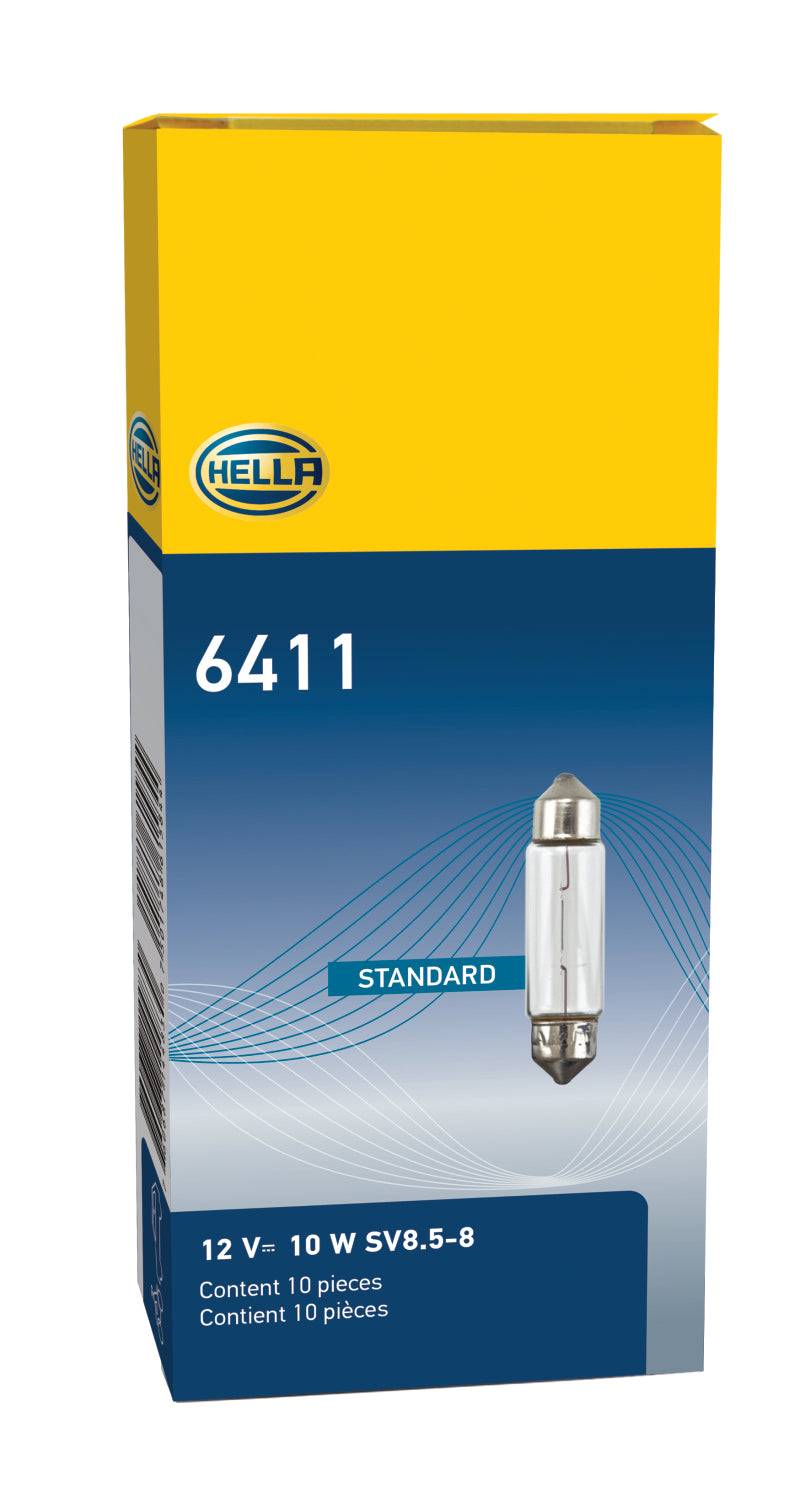 Hella Universal Clear 12V 10W 10x41mm T3.25 Bulb - 6411