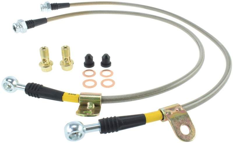 StopTech 03-07 350z/G35 Stainless Steel Front Brake Lines - 950.42004