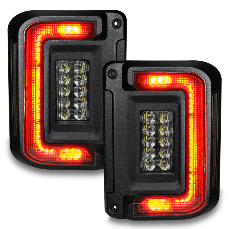 Oracle 07-17 Jeep Wrangler JK Flush Mount LED Tail Lights - 5891-504-T