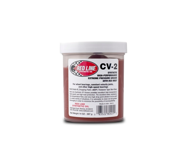 Red Line CV-2 Grease w/Moly - 14oz. Jar - 80401 - 4/pkg