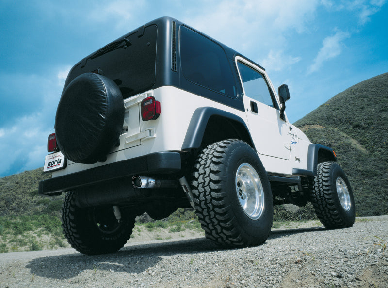 Borla 97-99 Jeep Wrangler 2.5/4.0L w/o Hitch Cat-Back 2.25in Single - 14728