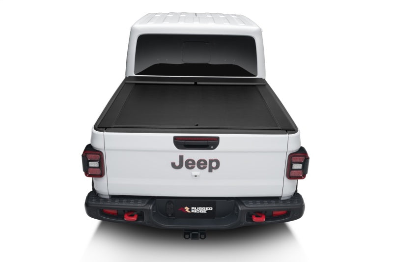 Rugged Ridge Armis Retractable Locking Bed Cover w/o Trail Rails - 13550.34