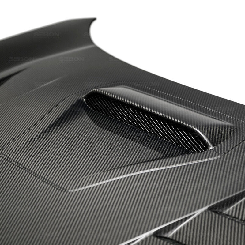 Seibon 17-18 Honda Civic Type-R TS-Style Carbon Fiber Hood - HD17HDCVR-TS
