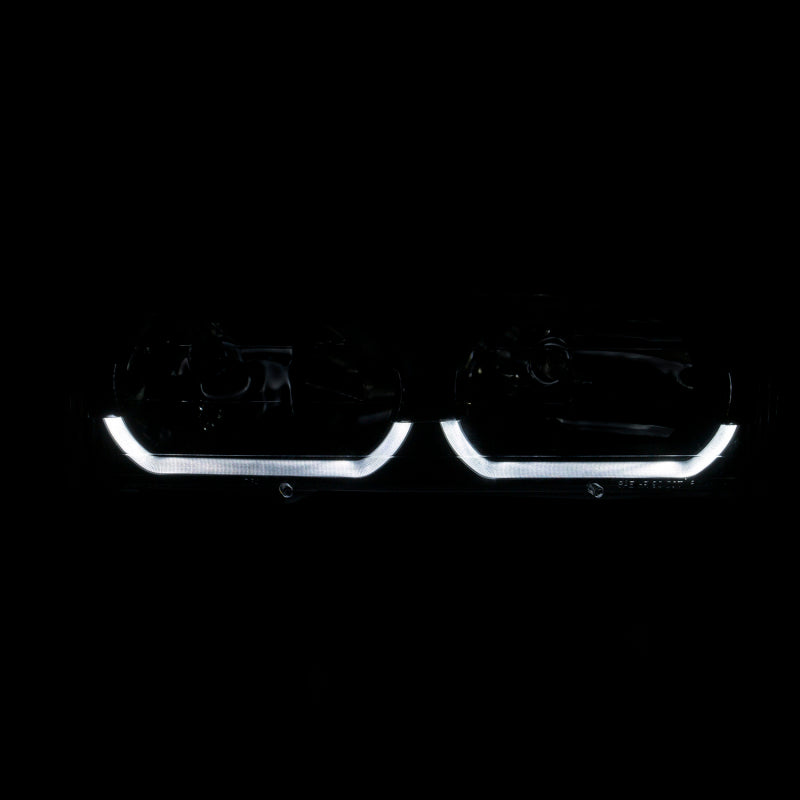 ANZO 1988-1998 Chevrolet C1500 Crystal Headlights Chrome w/ Low - - 111300