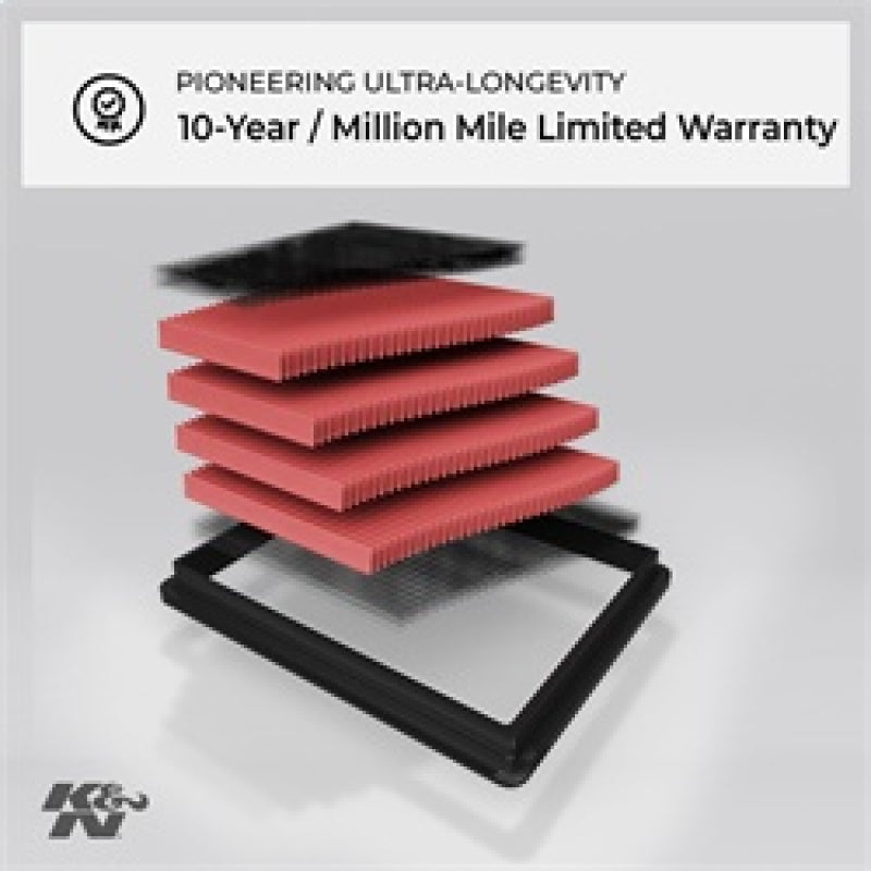 K&N 07-09+ Mini Cooper S R56 Drop In Air Filter - 33-2936