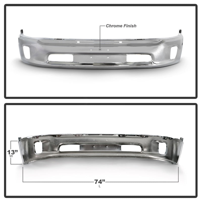 Spyder Dodge Ram 1500 13-18 Bottom w/o Sensor w/Fog Light - 9948503