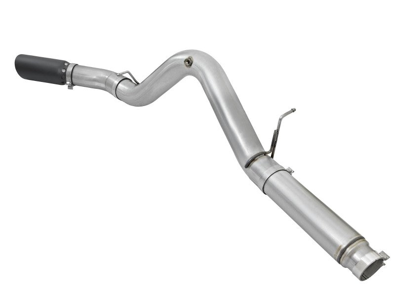 aFe Atlas Exhaust 5in DPF-Back Aluminized Steel w/ Black Tips - 49-04081-B