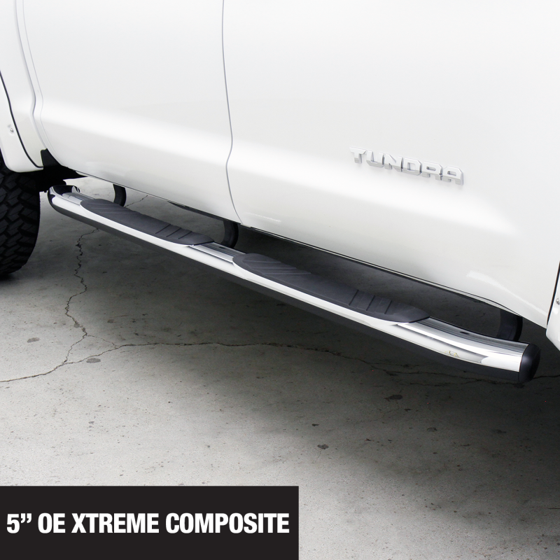 Go Rhino 5in OE Xtreme Composite SideSteps - Black - - 680080B