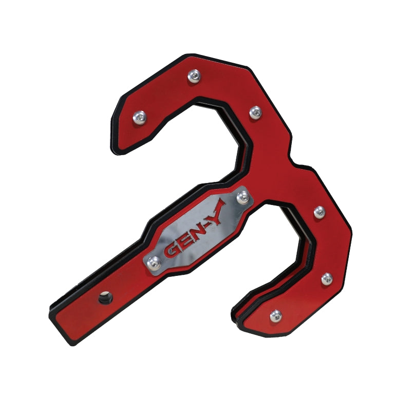 Gen-Y Hulk 2.5 21K Tow Hook 2.5in Shank - Black/Red - GH-0072