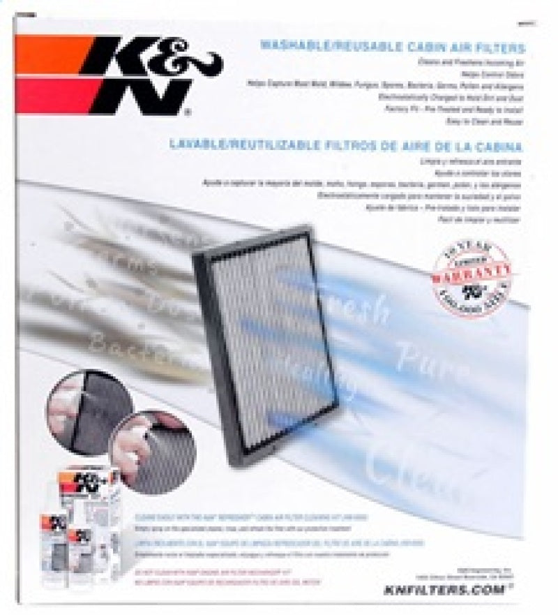 K&N 05-14 VW Jetta 2.5L 2.0L / EOS Cabin Air - VF3013