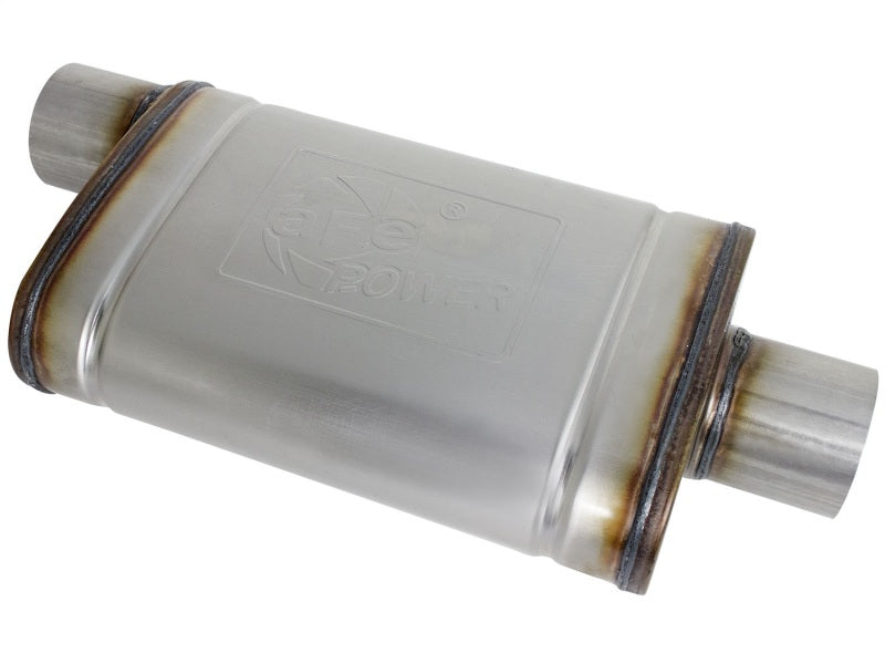aFe MACHForce XP SS Muffler 3in Center Inlet / 3in - 49M00031