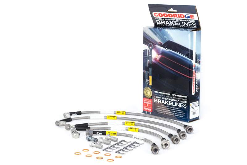 Goodridge 04-06 Cadillac CTS-V (w/Brembo Brakes) Stainless Steel Brake Line - 12242