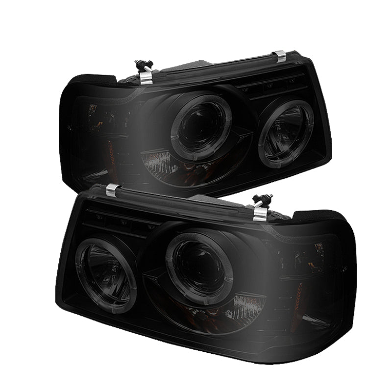 Spyder Ford Ranger 01-11 1PC Projector Headlights LED Halo LED - 5078476
