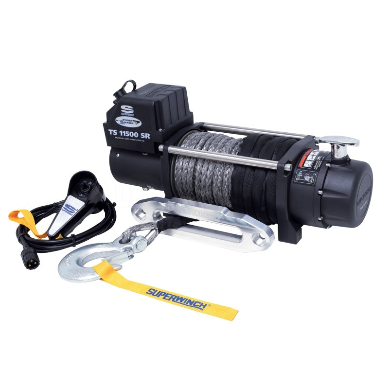 Superwinch 11500 LBS 12V DC 3/8in x 80ft Synthetic Rope - 1511201