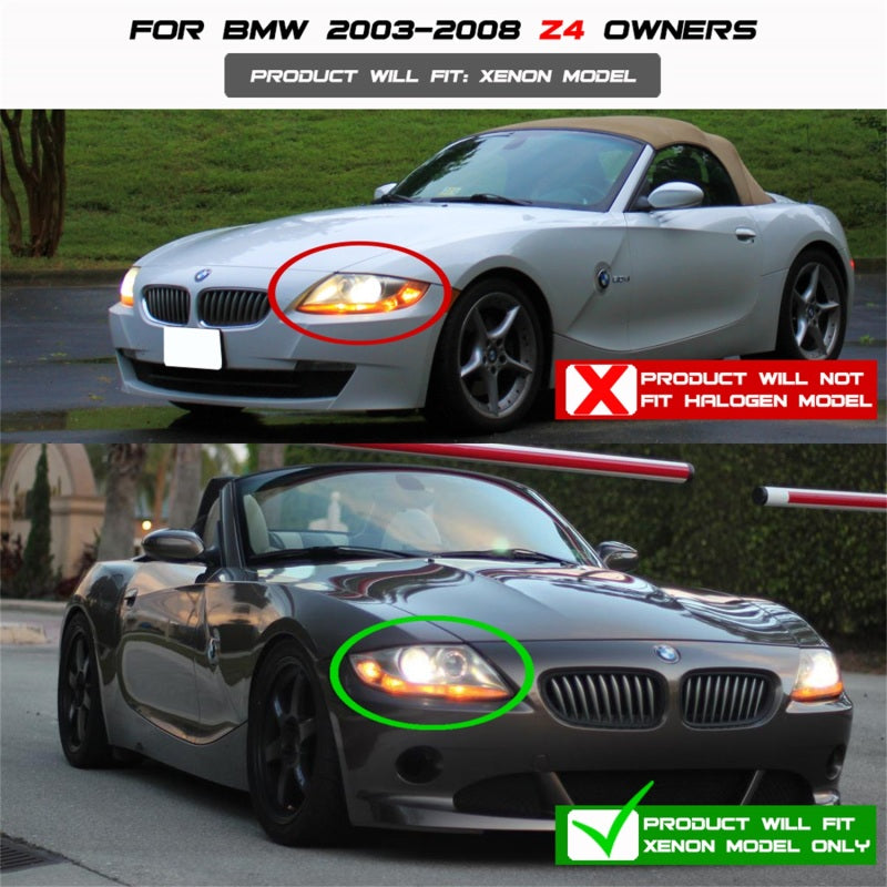 Spyder BMW Z4 03-08 Projector Headlights Xenon/HID Model Only - - 5029676