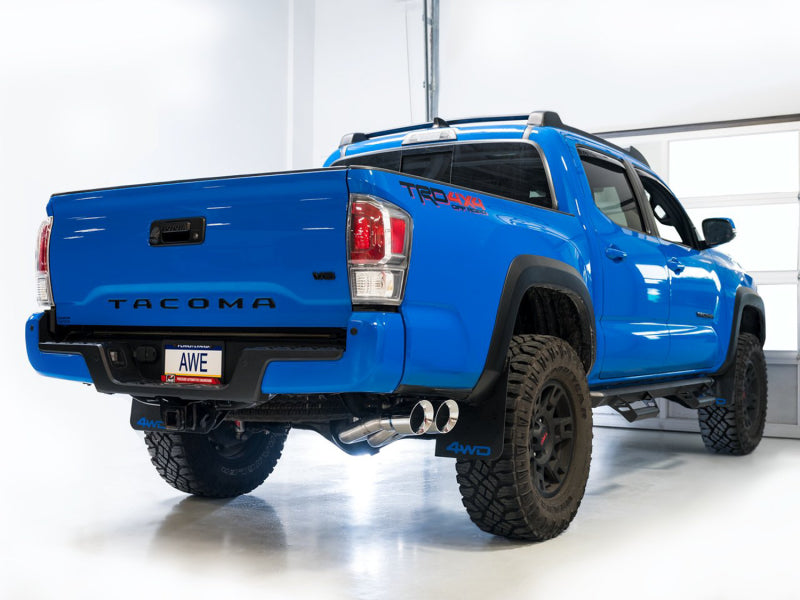 AWE 16-22 Toyota Tacoma 0FG Catback Exhaust w/ BashGuard - - 3015-32826