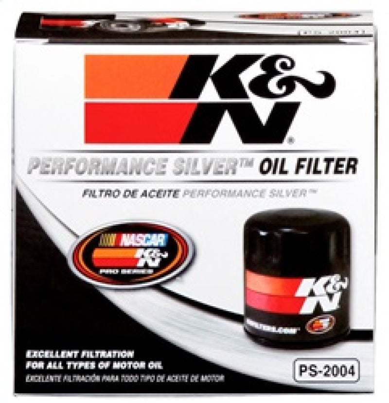 K&N Oil Filter for Fiat/Porsche/Triump/Alfa Romeo/MG/Dodge/Mercury/Toyota 3.656in OD x 4in - PS-2004