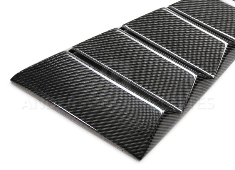 Anderson Composites 2015-2017 Ford Mustang Type-V Style Window Louvers - - AC-WL15FDMU-V