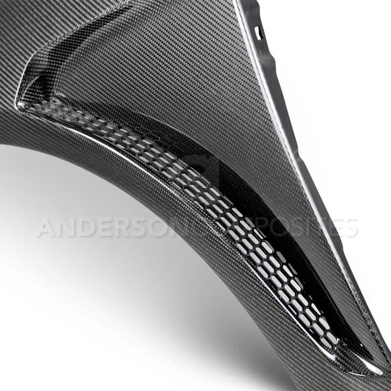 Anderson Composites 2016+ Focus Type-GR Vented Carbon Fiber Fenders .04in - AC-FF16FDFO-GR