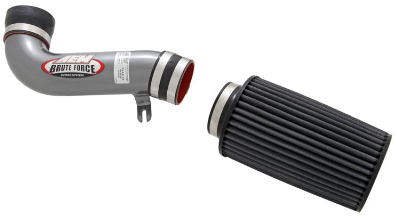 AEM 87-93 Ford Mustang GT W/MAF Silver Brute Force Air - 21-8105DC