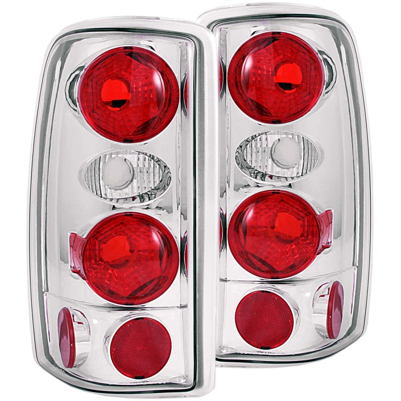 ANZO 2000-2006 Chevrolet Suburban Taillights Chrome - 211008