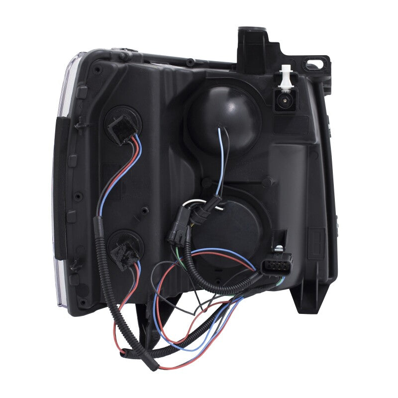 ANZO 2007-2013 Chevrolet Silverado 1500/2500 Projector Headlights w/ U-Bar Switchback - 111384