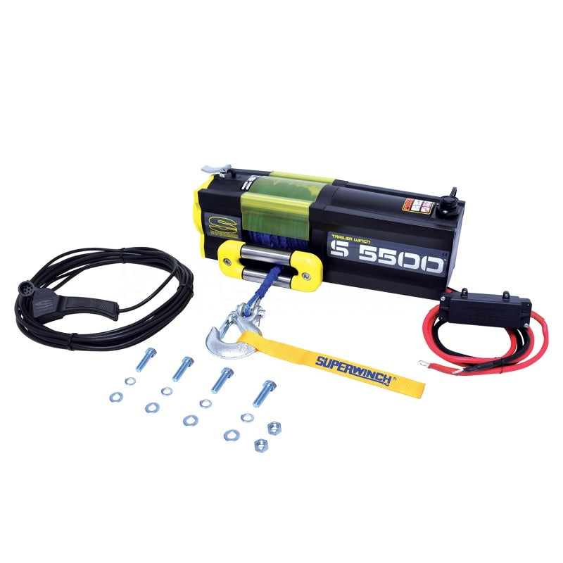 Superwinch 5500 LBS 12V DC 1/4in x 60ft Synthetic Rope - 1455201