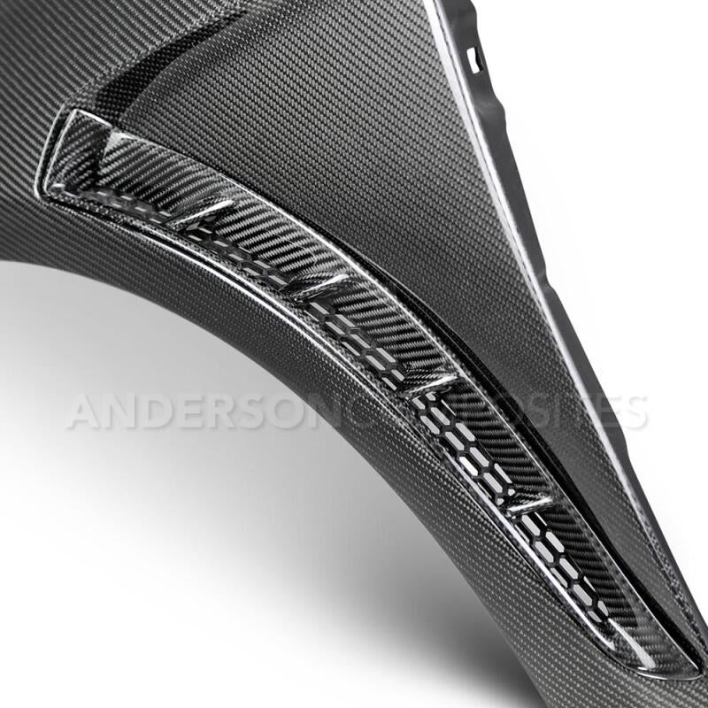 Anderson Composites 2016+ Focus Type-GR Vented Carbon Fiber Fenders .04in - AC-FF16FDFO-GR